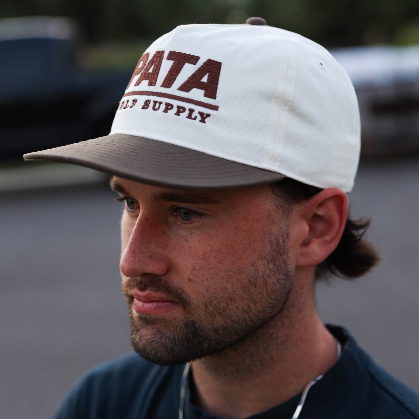 Heritage Pata Hat - Off-White and Brown