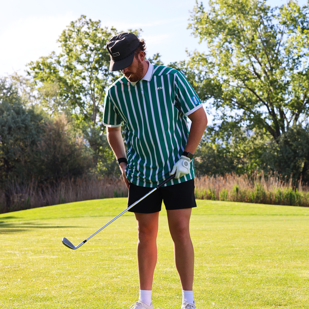 PATA polo worn on the golf course