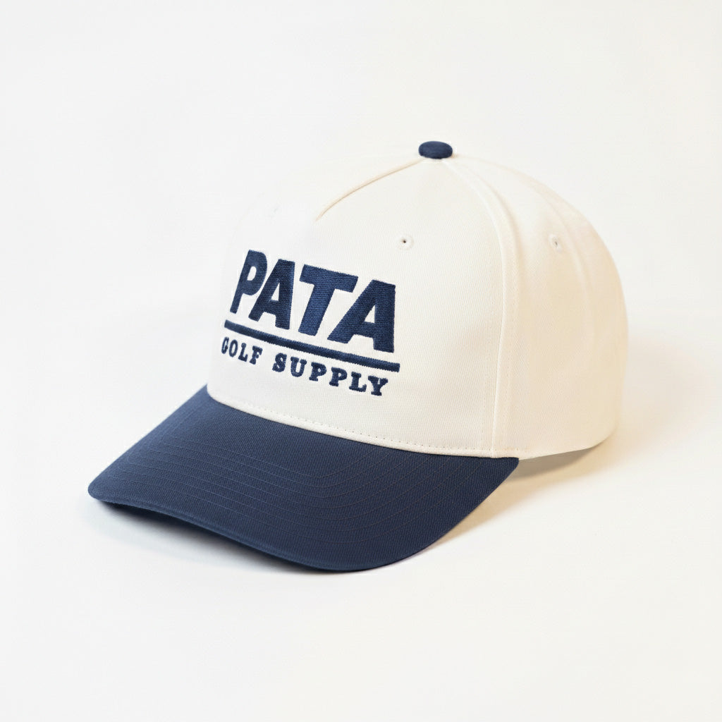 Heritage Pata Hat - Off-White and Navy